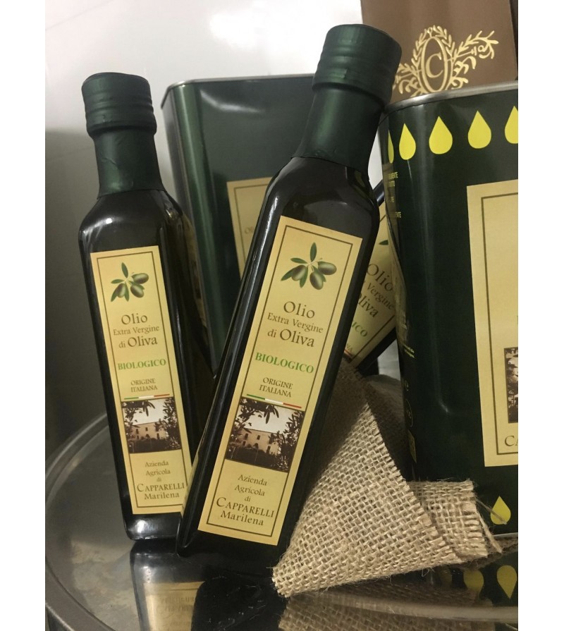 Bottiglia da 500 ml Olio di Oliva Extravergine Biologico