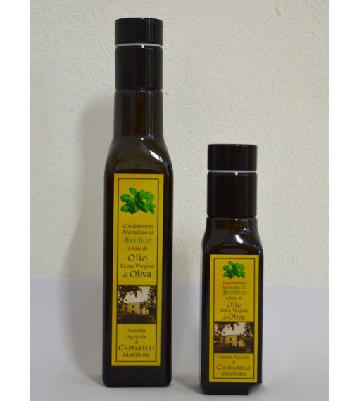 Olio di Oliva Extravergine Aromatizzato al Basilico